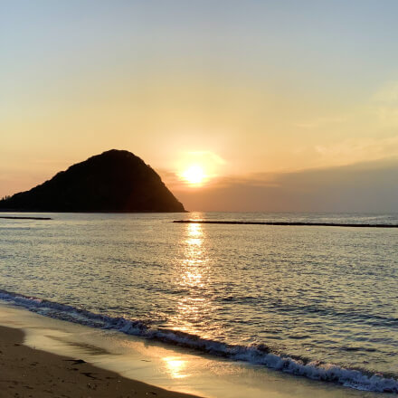 夕日